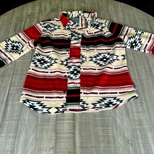 Men’s Patterned Button Down Sweater/Shirt